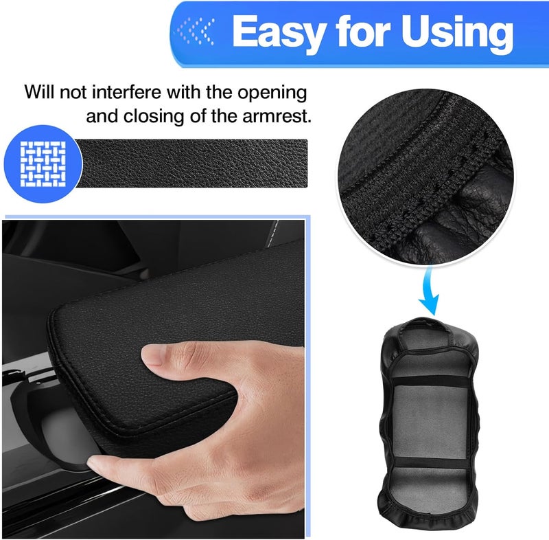 Autorder Center Console Cover for 2023-2025 2026 Toyota Prius Accessories Armrest Cover Anti-Scratch Middle Console Pad Leather Armrest Protector - Image 5